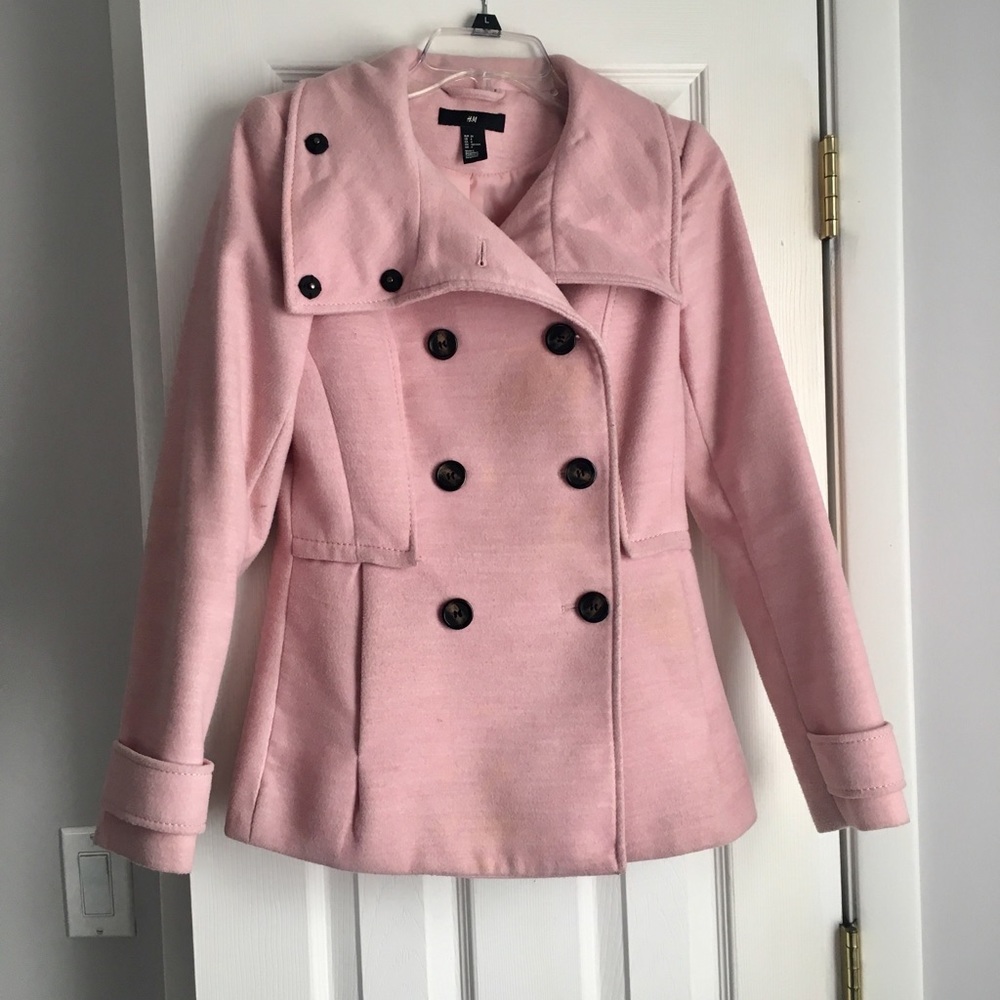 H&M Blush Pink Peacoat